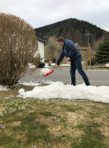 der Schnee macht dem Frühling Platz